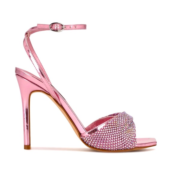 Nine West Shoes - BNWOT Sparkly Pink/Pearl Purple Twinkle Heeled Dress Sandals